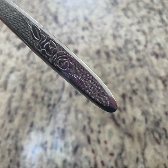 Ekco Carolyn spoon 1 piece flatware replacement vintage Japan silverware floral - Picture 5 of 5